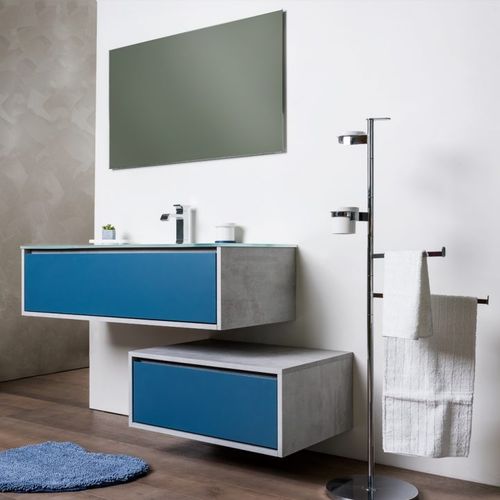 Wall-hung washbasin cabinet - NORA - TULLI ZUCCARI - crystal / contemporary / without door