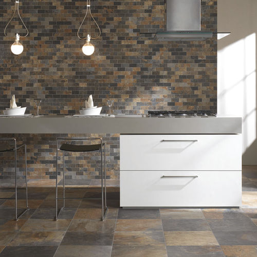 Porcelain stoneware tile - NATURAL SLATE - UNICOM-STARKER - natural finish / indoor / bathroom