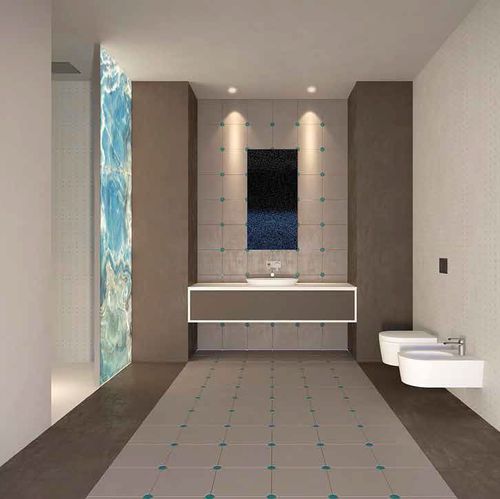 Wall-mounted decorative panel - ONYX - VETROVIVO - for interior / backlit / glass