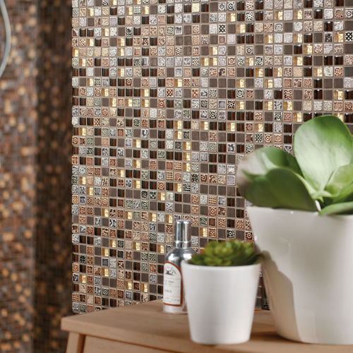 Glass mosaic tile - ANTICA ROMA : 08100003 - VITREX - indoor / wall / floor