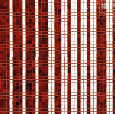 Mosaic look tile - MILLE RIGHE : 07700009 - VITREX - glass / textured / indoor