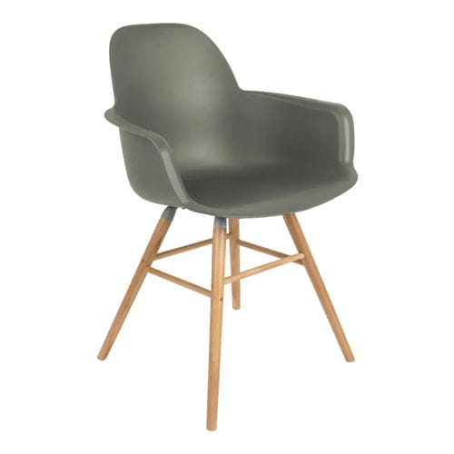 Contemporary chair - Albert Kuip - Zuiver - indoor / aluminum / ash base