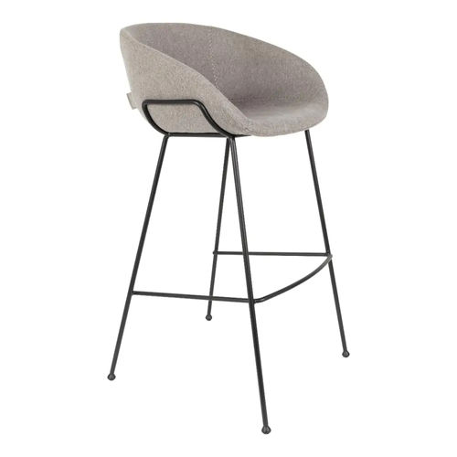 Contemporary bar chair - FESTON - Zuiver - indoor / wooden / polyester