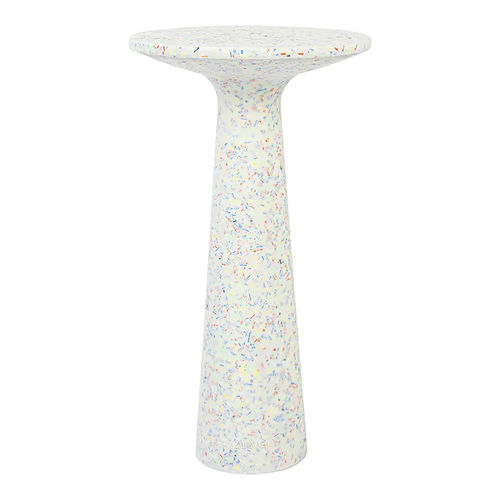 Contemporary side table - Victoria  - Zuiver - plastic / round / recycled