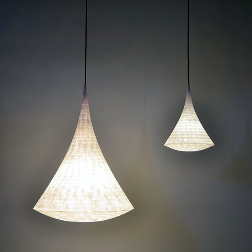 Pendant lamp - ARABESQUE  - CÉLINE WRIGHT  - Japanese paper / contemporary / corded