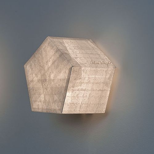 Contemporary wall light - MINIS GÉOMÉTRIQUES - CÉLINE WRIGHT  - Japanese paper / hexagonal / for bedroom