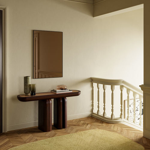 Free-standing mirror - LUCKA RECT - DEKNUDT MIRRORS  - wall-mounted / for domestic use / contemporary