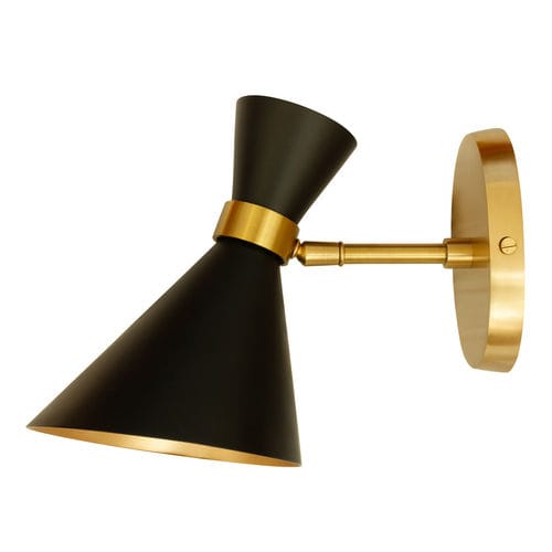 Contemporary wall light - PEGGY SMALL - GONG - indoor / brass / conical