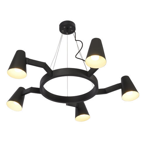 Contemporary chandelier - BIARRITZ/H5/B  - it's about RoMi - iron / 5 light / commercial