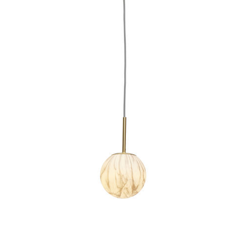 Pendant lamp - CARRARA/H16/GO - it's about RoMi - iron / glass / contemporary