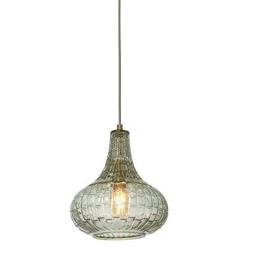 Pendant lamp - VENICE/H24/GR  - it's about RoMi - glass / contemporary / corded