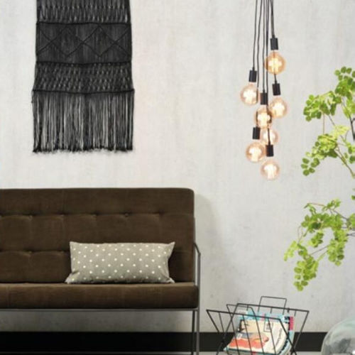 Pendant lamp - OSLO/H7/B  - it's about RoMi - iron / textile / contemporary