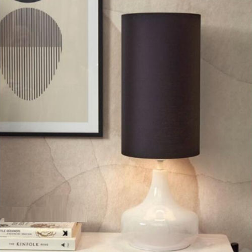 Contemporary lampshade - REYKJAVIK/T25/W/2545/B  - it's about RoMi - fabric / glass