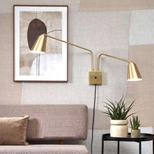 Contemporary wall light - BREMEN/W2/GO  - it's about RoMi - indoor / iron / conical