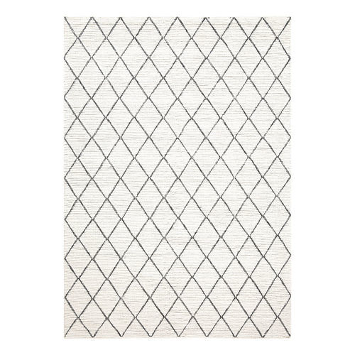 Contemporary rug - FRAMEWORK - LIGNE PURE - plaid / wool / viscose