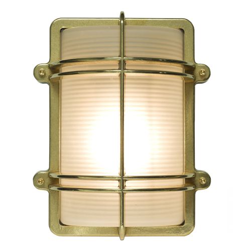 Contemporary wall light - DP7373 - ORIGINAL BTC - outdoor / frosted glass / brass