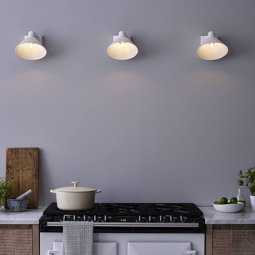 Contemporary wall light - OXFORD 2 : FW595N - ORIGINAL BTC - indoor / porcelain / conical