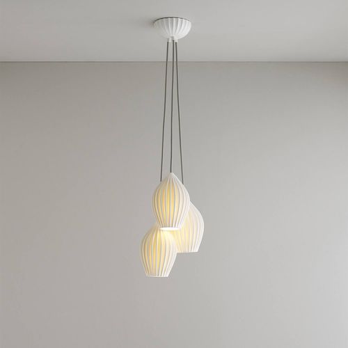 Pendant lamp - FIN : FP550N/3 - ORIGINAL BTC - metal / porcelain / contemporary