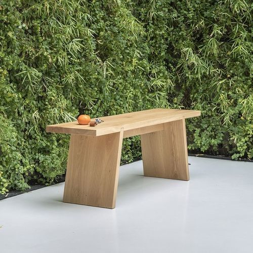 Contemporary bench - DOVETAIL - FUNCTIONALS - oak / without backrest / without armrests