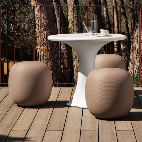 Contemporary stool - PANDORA - Myyour - plastic / plastic base / central base