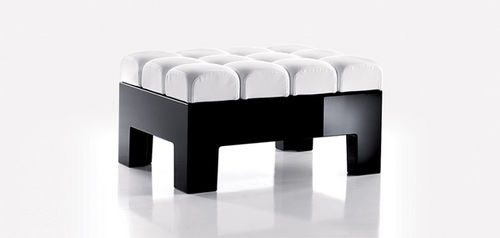 Contemporary ottoman - MODÌ - Myyour - in synthetic fabric / square / UV-resistant
