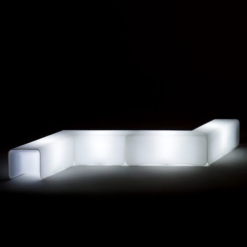 Contemporary public bench - NOVA  - Myyour - plastic / without backrest / without armrests