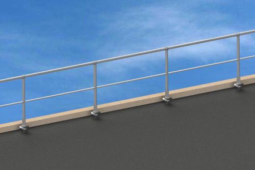 Aluminum railing - VECTACO® ROOF SLAB  - ALSOLU  - with bars / outdoor / for balconies