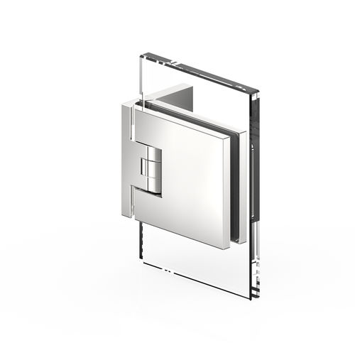 Glass door hinge - FLAMEA + : 8130 - PAULI FRANCE  - for shower door / zamak / corner
