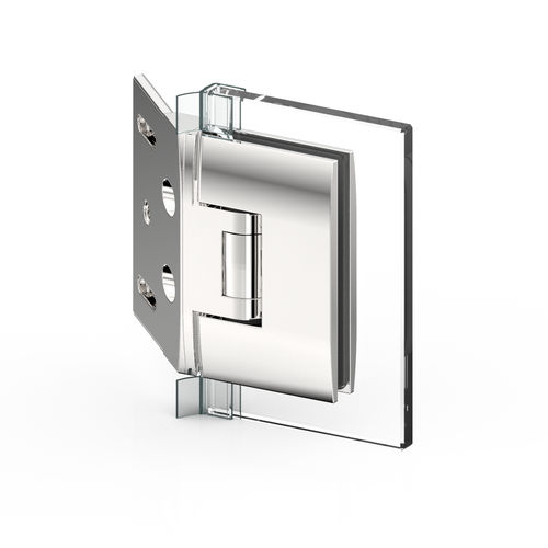 Glass door hinge - PONTERE : 8414 - PAULI FRANCE  - for shower door / zamak / with self-closing system