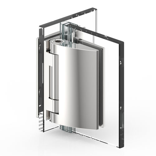 Glass door hinge - PILLANGO : 8484 - PAULI FRANCE  - for shower door / zamak / with self-closing system