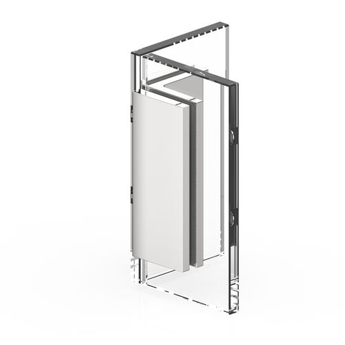 Zamak fastening system - TURA : 8969 - PAULI FRANCE  - for panels / for shower / interior