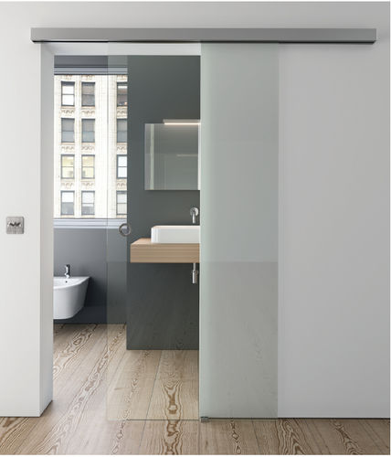 Aluminum sliding system - EVERYSPACE - PAULI FRANCE  - glass door / wooden door / wall-mounted