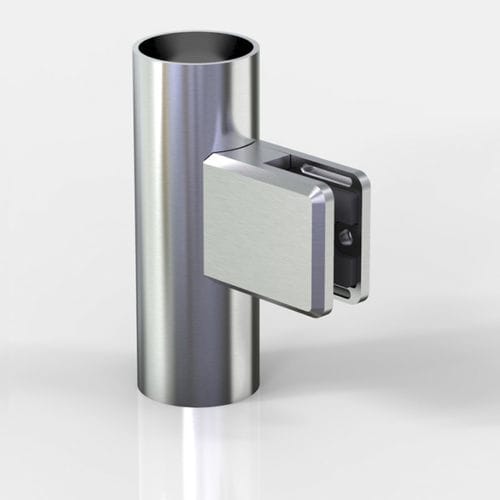 Zinc glass clamp - 4847VA2-A2-V - PAULI FRANCE  - for glass facade / glass