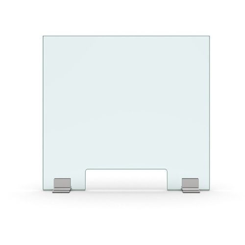 Desk mounted office divider - SET-3084 - PAULI FRANCE  - glass / acrylic glass / design
