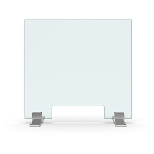 Desk mounted office divider - SET-3086 - PAULI FRANCE  - glass / acrylic glass / design