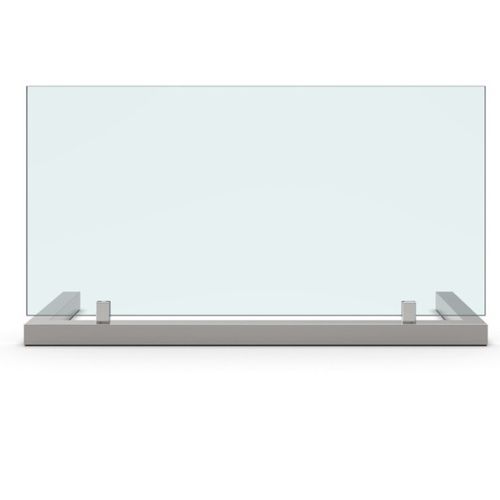 Desk mounted office divider - SET-3077 - PAULI FRANCE  - glass / acrylic glass / design