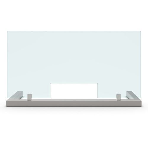 Floor-mounted office divider - SET-3076 - PAULI FRANCE  - glass / acrylic glass / design