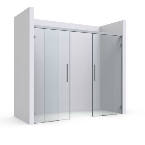 Walk-in shower - TYPE 106 - PAULI FRANCE  - steel / glass / sliding