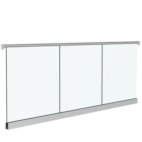 Aluminum railing - ALU20 - Qingdao Jinfer International Co., Ltd. - glass / glass panel / outdoor
