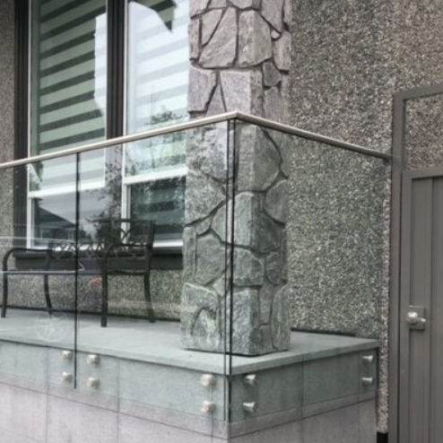 Glass panel balcony - SOLID STANDOFF - Qingdao Jinfer International Co., Ltd. - aluminum