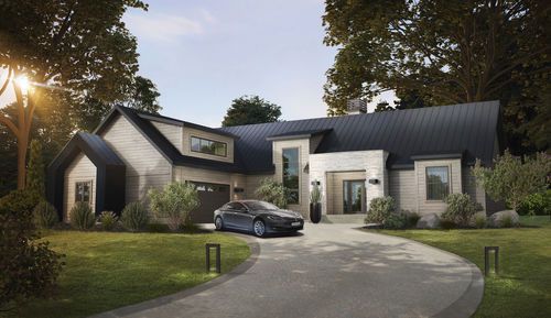 Stacked wood house - Flora - TIMBER BLOCK  - contemporary / with terrace / timber frame house