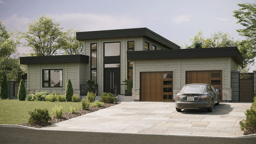 Log house - Sonoma - TIMBER BLOCK  - eco-friendly / contemporary / timber frame house