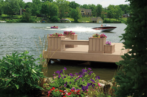 Composite deck board - DOCKSIDER® - TimberTech® - solid wood / wood look / commercial