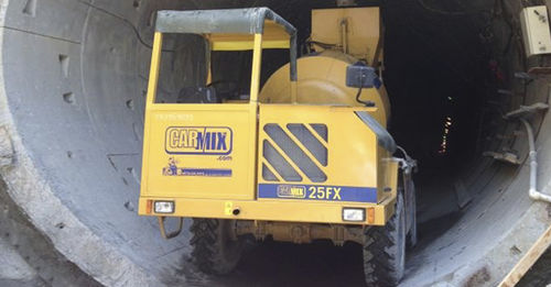 Diesel self-loading concrete mixer - 25FX - CARMIX - electric / for construction / loading