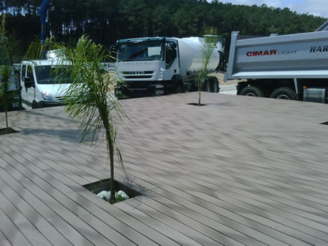WPC deck board - CARMO - commercial