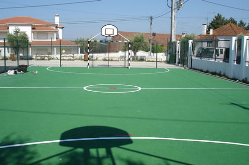 Outdoor sports flooring - CARMO - rubber / commercial