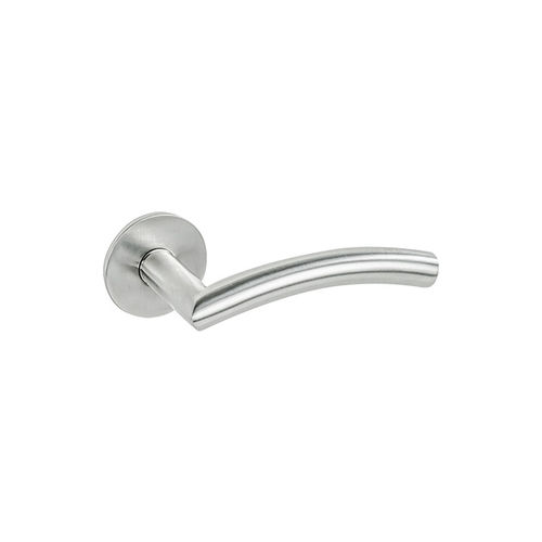 Door handle - Wave - DESIGN-MAT - brushed stainless steel / traditional ...