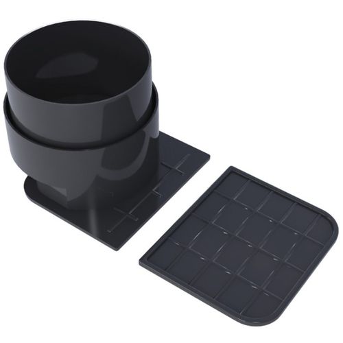 Round gutter end - 130/90 - DEVOREX PLC