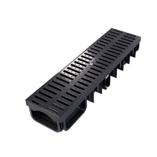 Concrete drainage channel - 130/50 - DEVOREX PLC - polymer / composite / for public spaces