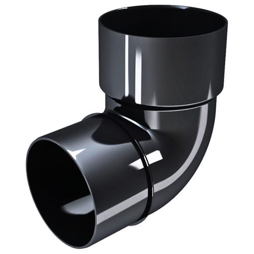 Roof gutter fitting - BEND 87.5&deg; &Oslash;80 - DEVOREX PLC - PVC / angular